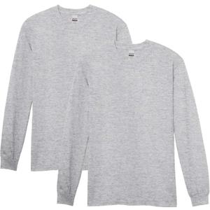 Gildan Adult Heavy Cotton Long Sleeve T-Shirt, Style G5400, 2-Pack (XX-Large)