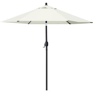 Sunnyglade 7.5' Patio Umbrella Outdoor Table Market Umbrella with Push Button Tilt/Crank, 6 Ribs (Beige)