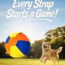 Herding Ball for Dogs, 22'' Dog Traing Balls with Straps for Australian Shepherd, Border Collie, Cattle Dog, Large Breed Outdoor Play