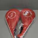 Juvale Taekwondo Kick Pad - Red, 15 x 2.5 x 7.5 in, 2 Pack - Martial Arts Training Equipment & Taekwondo Sparring Gear - Karate & Kickboxing Pads with Wrist Straps & Impact Boards