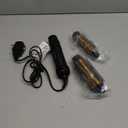Conair 2-in-1 Hot Air Curling Combo, Includes 1.5-inch Curl Brush and 1-inch Aluminum Bristle Brush (Black / Gold)