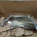 A-Team Performance 2-7/8" Flywheel Steel Dust Cover - Chrome - Starter Slot & Transmission Cooler Line Access - Compatible with GM Turbo-Hydramatic TH350, TH400 & 700R4