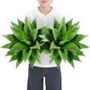 Velener Artificial Agave Plant Set,22 Inch, Faux Aesthetic Plants for Home Decor, Realistic UV Resistant Fake Agave Plants Without Pot, Set of 2