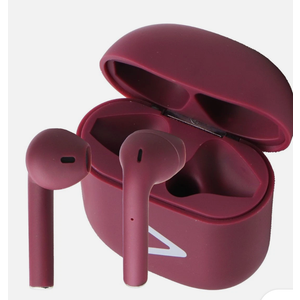 Acoustix AudioBuds+ True Wireless Bluetooth Earbuds with Charge Case - Burgundy