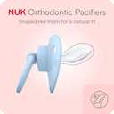 2 x NUK Orthodontic Pacifiers (6-18 Month, Navy)