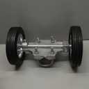 Amazon.com: Heavy-Duty Steel Rolling Gate Wheel Carrier, 8" Rubber Wheels, Adjustable Steel U-Bolts, for Chain Link Gates or Metal Fence or Wooden Gate : Tools & Home Improvement