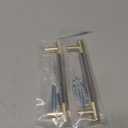 Drawer Pull 2 Pack 5" Cabinet Handles Cabinet Pulls Aluminum Handles Round Pull for Drawer Pulls Gold and Nickle Oxidation Finish with Diamond Pattern Golden Finish 6" Length