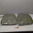 Arden Foam Outdoor Round Back Seat Cushion, 20 x 19, Made with ProFoam, Rain-Proof, Fade Resistant, Sage Green Texture, 2 Pack 