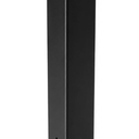 FEBTECH - 51 x 4 x 4 Inch Mailbox Post - Heavy Duty Carbon Steel Mailbox Post - Powder Coated Mail Box Post for Outside Modern Mailbox - Locking Mailboxes Residential Post Mount