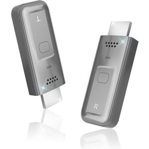 SkycropHD Wireless HDMI Transmitter and Receiver 4K Input 1080P Output 100FT Plug & Play 5G/2.4G HDMI Extender for Wireless Video Audio Streaming