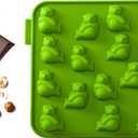 Siliconezone Panda Mold for Chocolate, Butter, Sugar Green, 6.9in