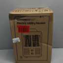 BEYOND HEAT Milkhouse Space Heater, 1300W/1500W Electric Heater with Thermostat, 3 Heat Settings, Safe and Quiet for Home Garage Workshop Warehouse, Black