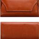 XEYOU Slim Card Wallet for Women Ultra Thin Synthetic Leather Womens Wallet RFID Blocking Credit Card Holder Bifold Clutch Long Ladies Billfold