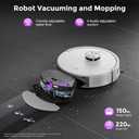Robot Vacuum and Mop Combo, Robot Vacuum Cleaner with Bagless Self Emptying Station, 18000Pa Suction, LiDAR Navigation, ideal for Pet Hair, Carpet & Hard Floor, Compatible with App/Alexa/Voice Control