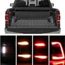 LED Tail Light Black Cover with Blind Spot Compatible With 2019-2023 Dodge Ram 1500 Right Passenger Side Replace 68263397AE