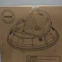 GarveeLife 12V Bumper Car with Remote Control, Battery Powered Ride On Bumper Car, 360-Degree Spin, LED Lights, 3 Speed, Safety Belt & Dual Joysticks for Toddlers Kids (White)