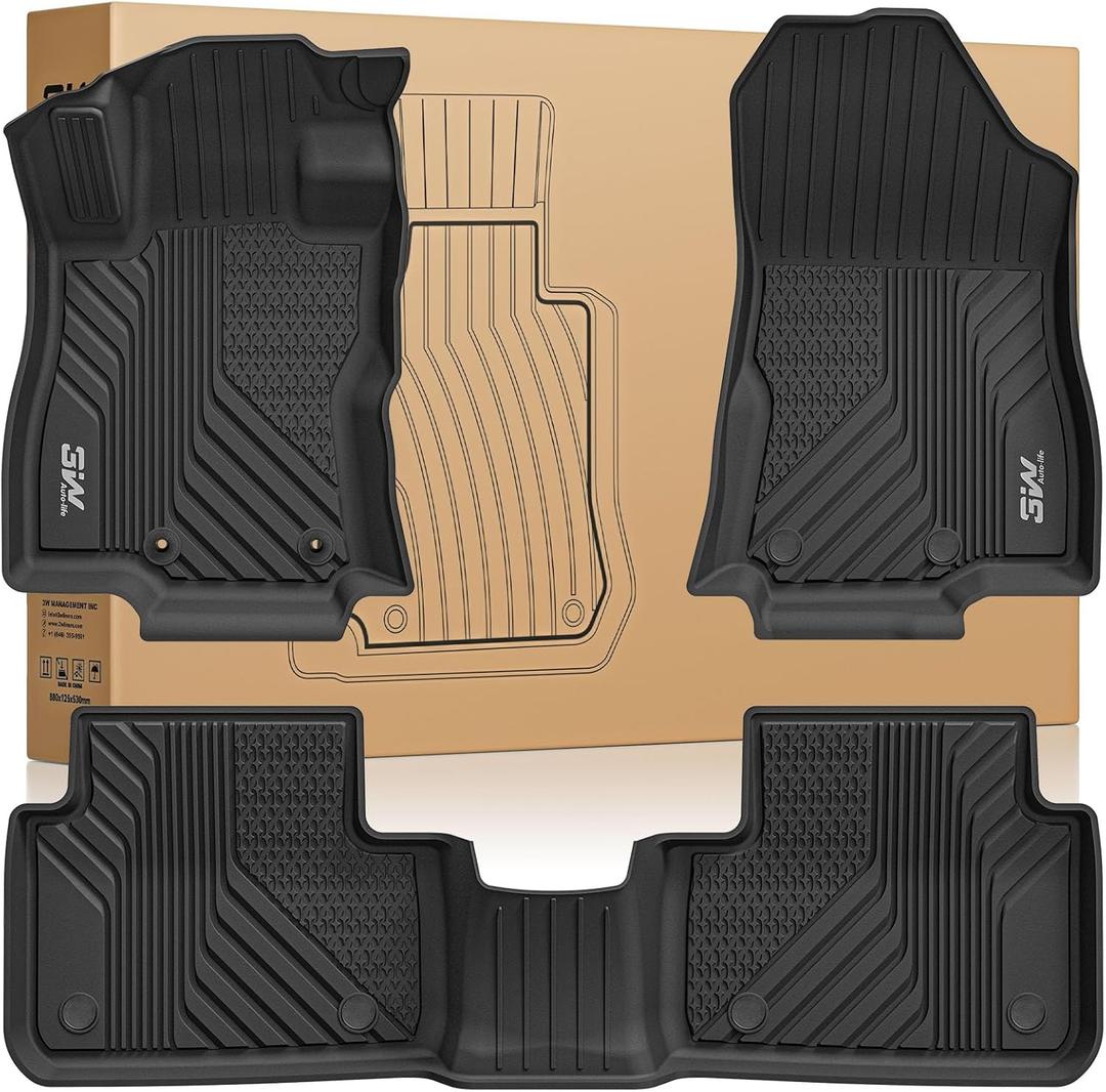 3W Floor Mats for Subaru Forester 2026 2025 (Gas & 2026 Wilderness only)
3PCS, All Weather Non-toxic TPE Custom Fit 2026 2025 Subaru Forester , Car Accessories，1st-2nd Row Floor Mats
