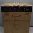 LUGGEX Underseat Carry On Luggage with Wheels, UDK Stylish Lightweight Under Seat Luggage, Soft Sided Personal Item Suitcase for Short Trip (UX-Core, Black, 16 Inch)