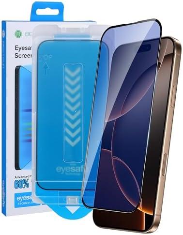 Jephuwneh x BESTSUIT for iPhone 16E/14/13 Pro/13 Screen Protector [Blue Light] [Auto-Installation] for iPhone16E/14/13Pro/13 6.1inch Tempered Glass Anti Blue-Light No Bubble HD Clear 9H Hardness