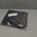 decorUhome Chenille Soft Cozy Throw Pillow Covers 18x18 Set of 2, Modern Farmhouse Boho Velvet Decorative Pillow Cases with Stitched Edge for Couch Sofa Bed Home Decor, Black