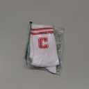 SSQBZU Striped Initial Socks with the Letter ‘G’ in Red, Socks for Adult, Teens, Men & Women, Gifts for Friends, Family, etc., Gifts for Birthday, Back to School, Graduation, Christmas