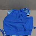 Zando Bathing Suit for Women Tankini Swimsuit for Women Crewneck Two Piece Bathing Suit Tummy Control Tankini Top with Shorts (6-8, Light Blue Swimsuits)