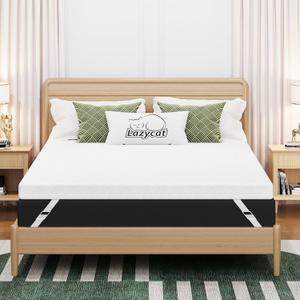 Full Mattress Topper, 3 inch Memory Foam Mattress Topper for Back Pain Relief, Removable & Washable Cover, Anti-Slip, CertiPUR-US & Oeko-Tex Certified