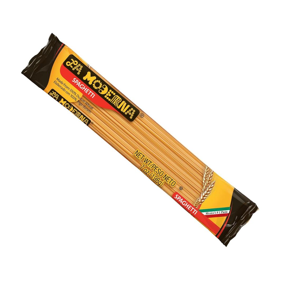 10 x LA MODERNA, Spaghetti Pasta 7 oz (Pack of 1) | Made with Durum Wheat Semolina | Enriched with Iron & B Vitamins | Non-GMO | Kosher | Quick-Cook Italian Staple (EXP 01/01/27)