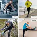 MSGD 5 Pack Men's Sweatpants with Zipper Pockets Stretch Lightweight Athletic Track Activewear Pants for Men Joggers (L)