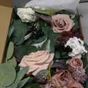 Ling's moment 2Pack 2ft Artificial Flowers Garland Dusty Rose & Mauve Lantern Flower Centerpieces Wedding Aisle Decor Chair Flowers Arch Floral for Signs DIY Table Wall Window Cake Decoration