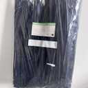 XINGO 1000 PCS Black Zip Ties 8 Inch, 60 LBS Tensile Strength, Self-Locking Nylon Plastic Nylon PA66 Wire Ties for Indoor and Outdoor Use