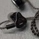 BASN Bmaster5 in Ear Monitors, 1DLC Diaphragm+4BA 5 Drivers Drummers Headphones with Silver-Plated OFC Cable, Noise Isolation IEM Earbuds for Musicians (Midnight Black)