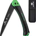 MOSSY OAK Folding Saw - 7 Inch Pruning Hand Saw with Pouch, D6A & M2 Bimetal Saw Blade, Hunting Saw Foldable for Deer, Tree, Wood, and Limb Cutting