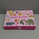 Toddler Sensory Busy Board: Travel Toy Activity Book for Girls Boys, Motor Skill Development Gift for Baby Aged 3-4 Years, Fine Educational Preschool Montessori Learning Toy for Car Airplane Unicorn