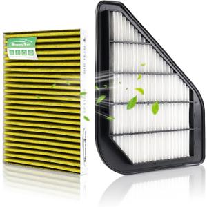 Engine and Cabin Air Filter Set for 2009-2017 Chevrolet Traverse, 2007-2016 GMC Acadia, 2008-2017 Buick Enclave, 2007-2010 Saturn Outlook - Replacement Accessories #CF11663 CA10110