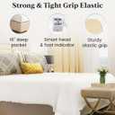 Good Sleep Bedding Queen Fitted Sheet - 1000 Thread Count Egyptian Cotton, Soft & Breathable - 16 Inch Deep Pocket - White