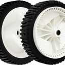 Set of 2 Lawn Mower Front Drive Wheels Replaces Craftsman Husqvarna 532403111 194231x427 194231x460 (8"X1-3/4")