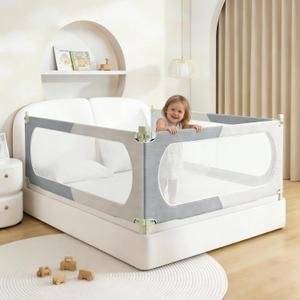 Bed Rail for Toddlers King Mattress Size Side Guard for Kids | Bed Rail for Toddlers Twin Full Queen Cal king Mattress Size Swing Down Guard Side for Kids