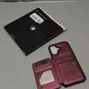 Vinich for iPhone 17 Wallet Case with Card Holder, RFID Blocking Credit Slots Kickstand Shockproof Phone Cover Fit for iPhone 17 6.3" Wine Red