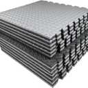 AIRHOP Upgraded 0.79" Extra Thick 48 Sq Ft High-Density Eva Foam Exercise Gym Mats, 12 Pcs Large Interlocking Puzzle Floor Tiles (24"x24") for Home Gym