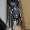 45" Large Wind Chimes for Outside, 6 Thick and Bold Aluminum Tubes Tuned Relaxing Melody Wind Chime Deep Tone, Big Wind Chimes for Garden Patio Decor, Great Gift Idea for Mother's Day (Black)