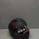 DOT Approved Full Face Modular Flip-Up Dual Visor Motorcycle Helmet for Men Women, Lightweight ABS Shell & Ventilated, Street Bike ATV (X-Large, Lucifer)