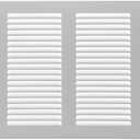 Repa Market White Air Vent Cover 16" x 8" Inch (Outer Dimensions) - Steel Return Air Grilles - for Ceiling and Sidewall - HVAC - with Protection Screen (15.74'' x 7.87'' Inch)