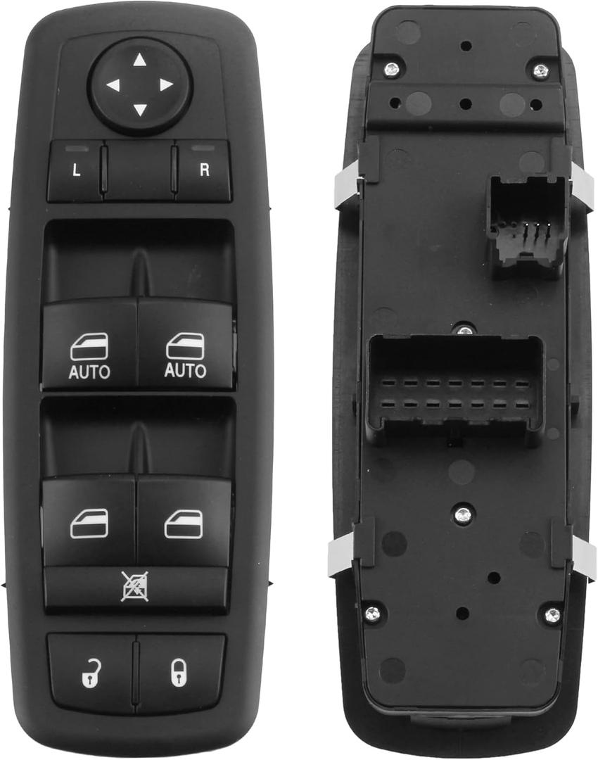 Dasbecan 68110871AA Driver Side Power Master Window Switch Compatible with 2012-2019 Dodge Grand Caravan 2012-2016 Chrysler Town & Country 3 Pins+ 0 Pin Replaces# 68298871AA