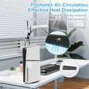 HUIJUTCHEN Vertical Stand for PS5 Pro,Stable Stand for PS5/PS5 Pro/PS5 Slim Console Disc & Digital,Nice Look PlayStation 5 Non-Slip Base Accessories, Tool-Free Installation with a Sturdy Screw