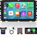 [2G+64G] Android 13 Car Radio for Chevy Silverado Chevrolet GMC Buick, 8 inch Touch Screen Stereo, Carplay/Android Auto/Hi-Fi Audio/1080P/SWC/Bluetooth + AHD Backup Camera