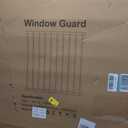 WAOWAO Black Window Safety Guards for Children Kids Child Toddler Pets Proof Extra Wide White Tension Security Window Guard Gate for Home Fit