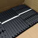 Goovilla Plastic Interlocking Deck Tiles, 36 Pack Outdoor Patio Flooring, 12"x12" Interlocking Decking Tile Outdoor All Weather Use, Waterproof Patio Pavers for Pool Balcony Backyard Porch, Dark Grey
