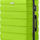AnyZip Luggage PC ABS Hardside Lightweight Suitcase with 4 Universal Wheels TSA Lock Checked-Large 28 Inch Apple Green
