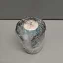 mDesign Plastic/Steel Compact Small Disposable Paper Cup Dispenser Storage Holder for Rinsing Cups on Bathroom Vanity Countertops - Rain Collection - Clear/Brushed (Small (Pack of 1))